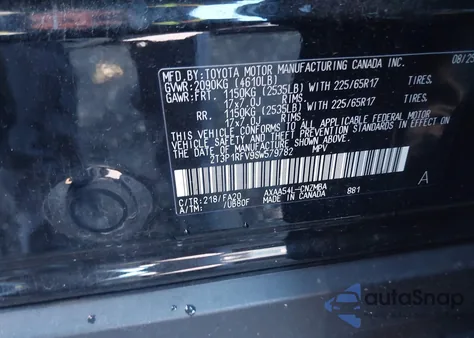 2025 Toyota Rav4 Xle z USA, uszkodzony, nr VIN 2T3P1RFV9SW579782